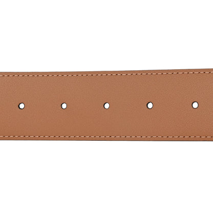 Gucci Azalea Calfskin Enamel Monochrome Double G 40mm Belt 80 32 Camelia 4 of 7