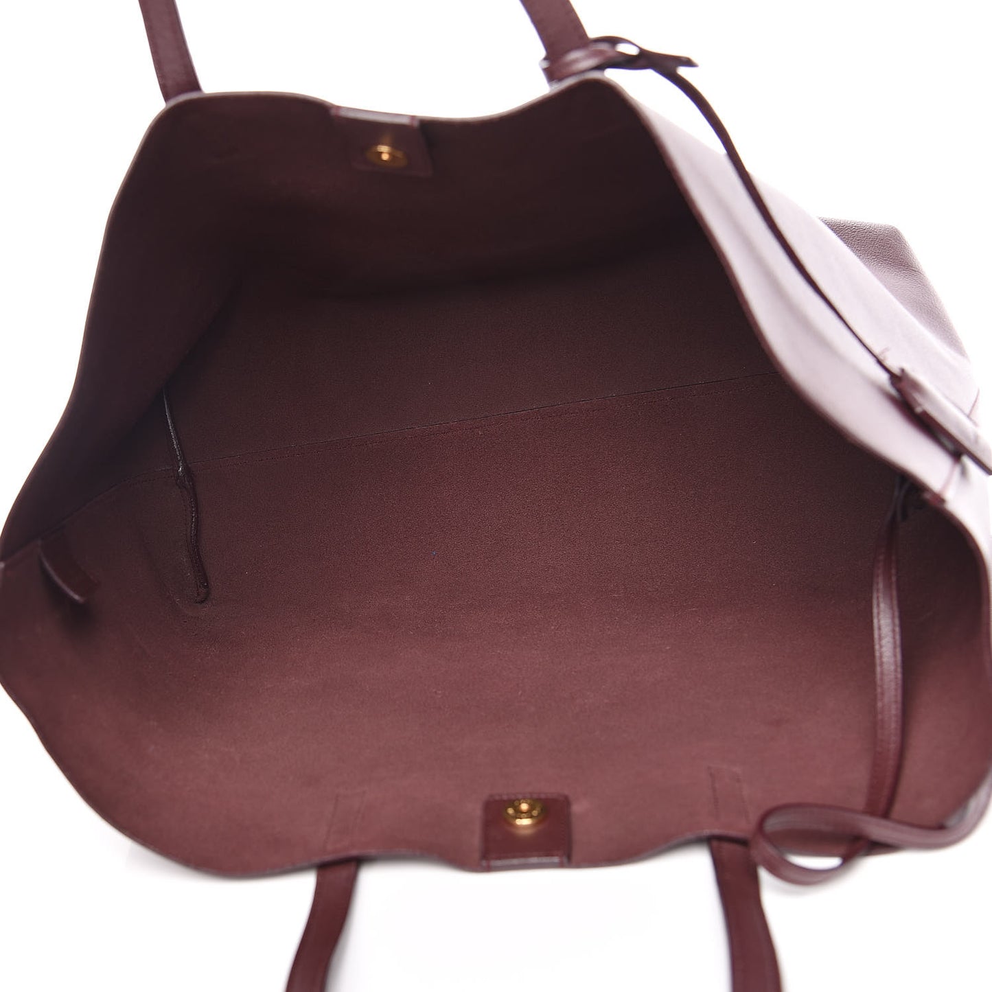 Calfskin Large Shopping Tote Bordeaux