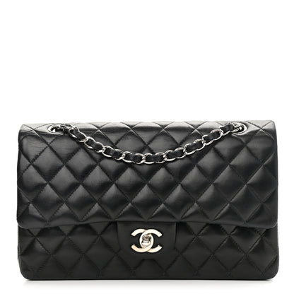 Chanel Lambskin Quilted Medium Double Flap Black 1 of 16
