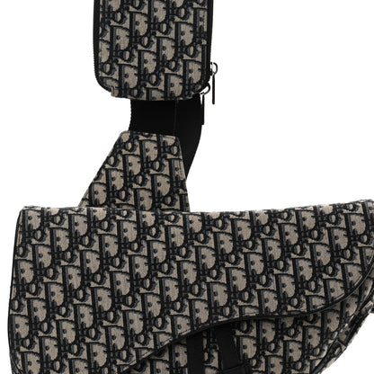 Christian Dior Oblique Mens Saddle Bag Blue 8 of 11