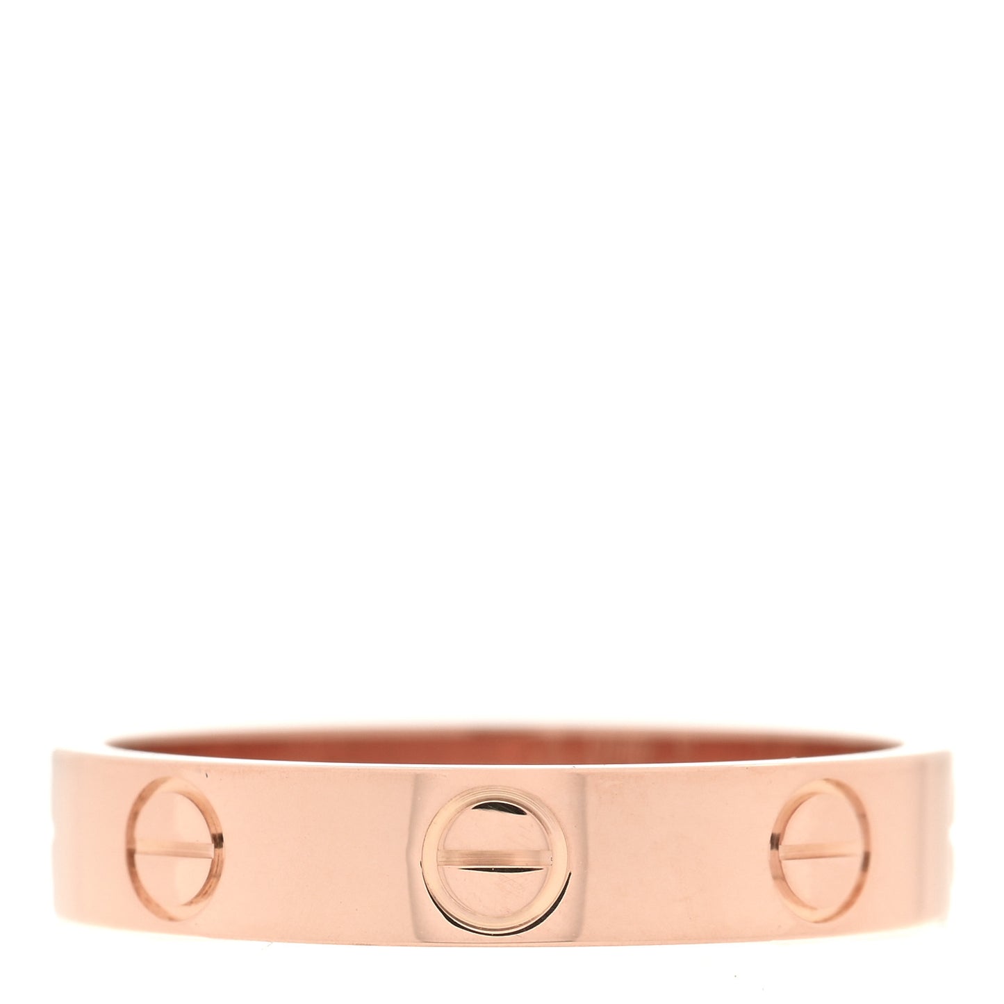 18K Pink Gold 3.5mm LOVE Wedding Band Ring 51 5.75