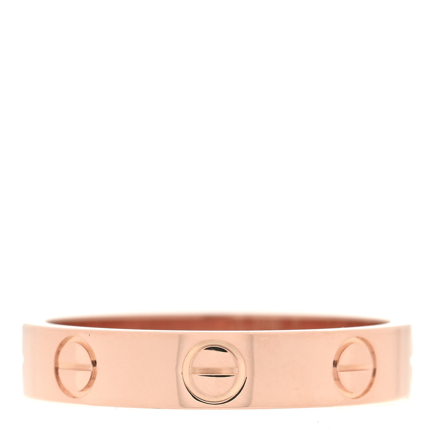 Cartier 18K Pink Gold 3.5mm LOVE Wedding Band Ring 51 5.75 3 of 4