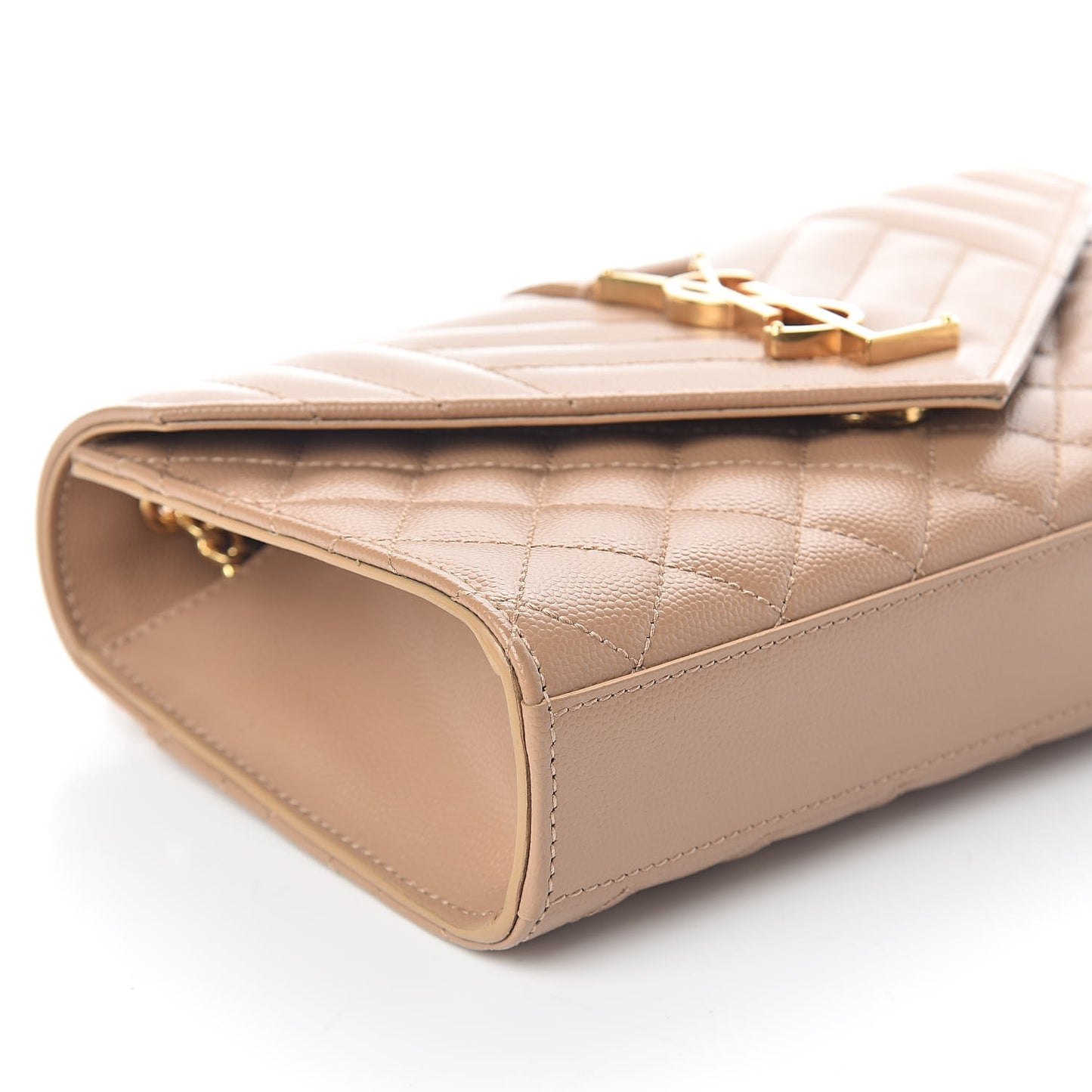 Grain De Poudre Textured Mixed Matelasse Triquilt Small Monogram Satchel Cork