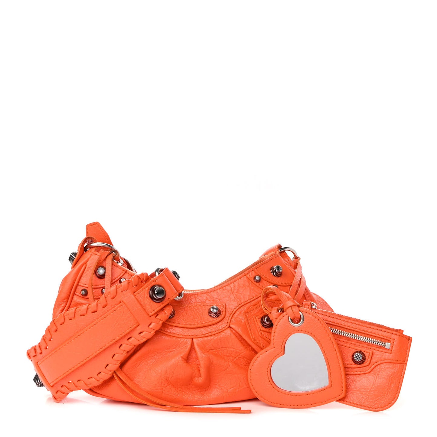 Agneau Arena Le Cagole Shoulder Bag XS Orange