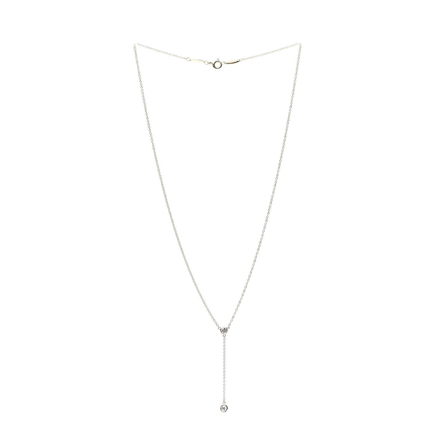 18K Yellow Gold Diamond .19ct Elsa Peretti Diamonds by the Yard Lariat Necklace