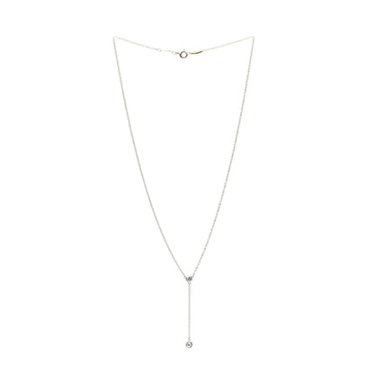 Tiffany 18K Yellow Gold Diamond .19ct Elsa Peretti Diamonds by the Yard Lariat Necklace 3 of 7