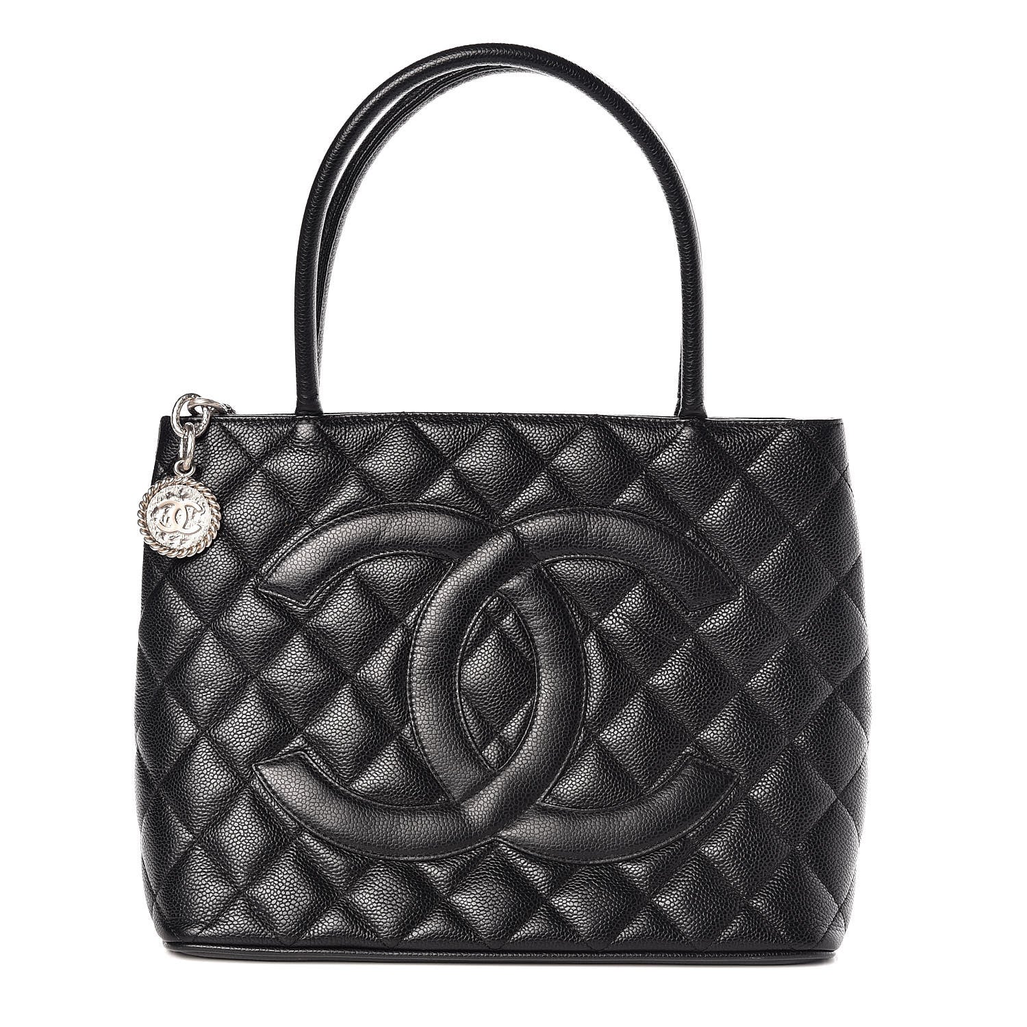 Chanel Caviar Quilted Medallion Tote Black 1 of 9