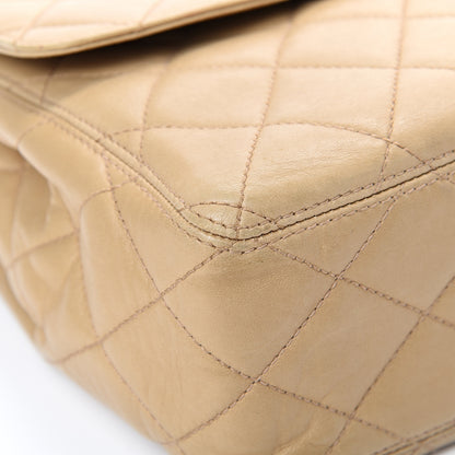 Chanel Lambskin Quilted Flap Shoulder Bag Beige 8 of 14