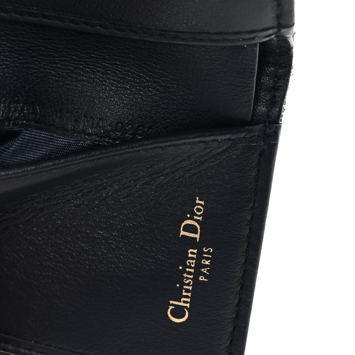 Christian Dior Oblique Saddle Lotus Wallet Blue 7 of 8