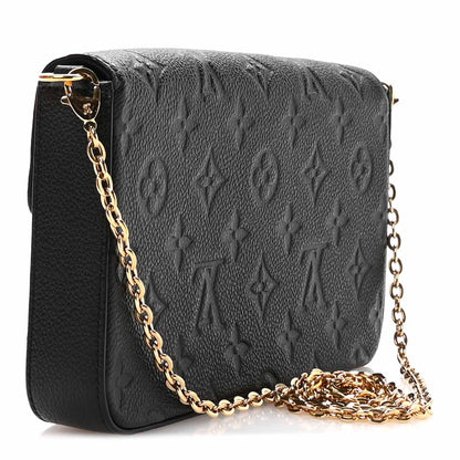 Louis Vuitton Empreinte Pochette Felicie Chain Wallet Black 7 of 23