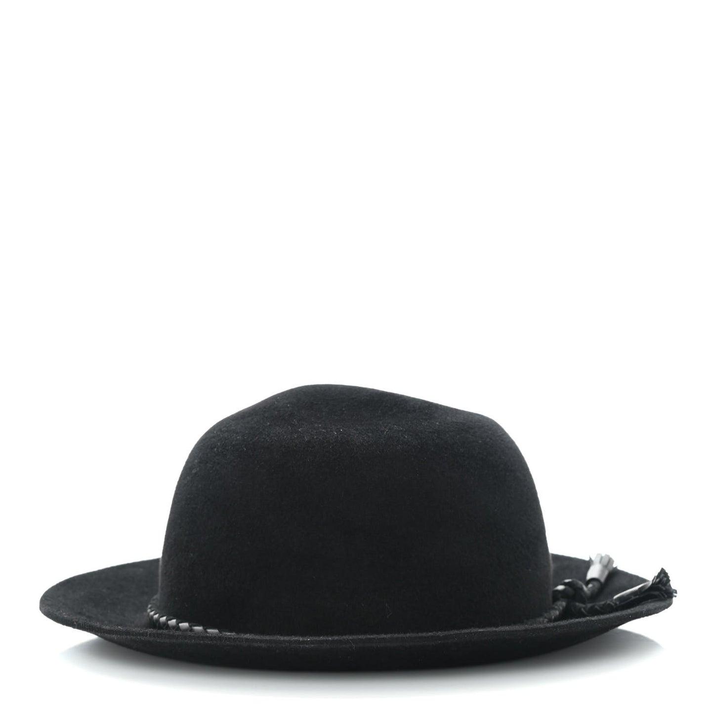 Felt Goatskin Lambskin Hat 58 Black