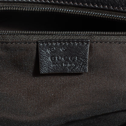 Gucci Calfskin Embossed Horsebit Nail Boston Dark Brown 6 of 9