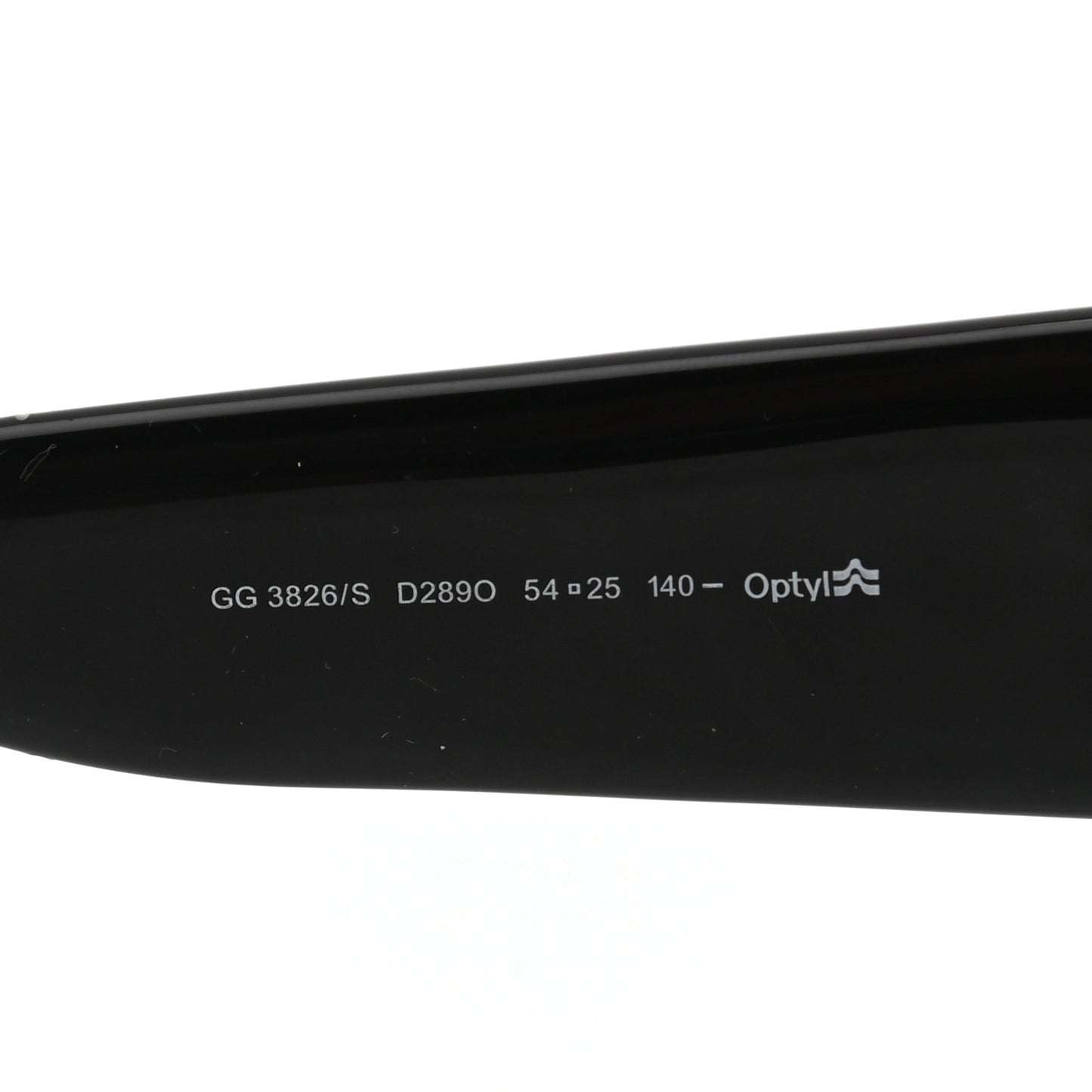 Acetate Square Frame Sunglasses GG3814S Black