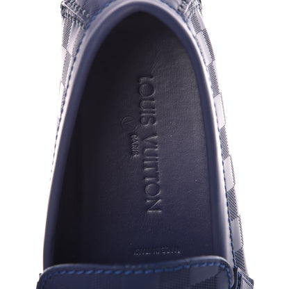 Louis Vuitton Damier Infini Mens Hockenheim Moccasin Loafers 10.5 Cosmos 5 of 8