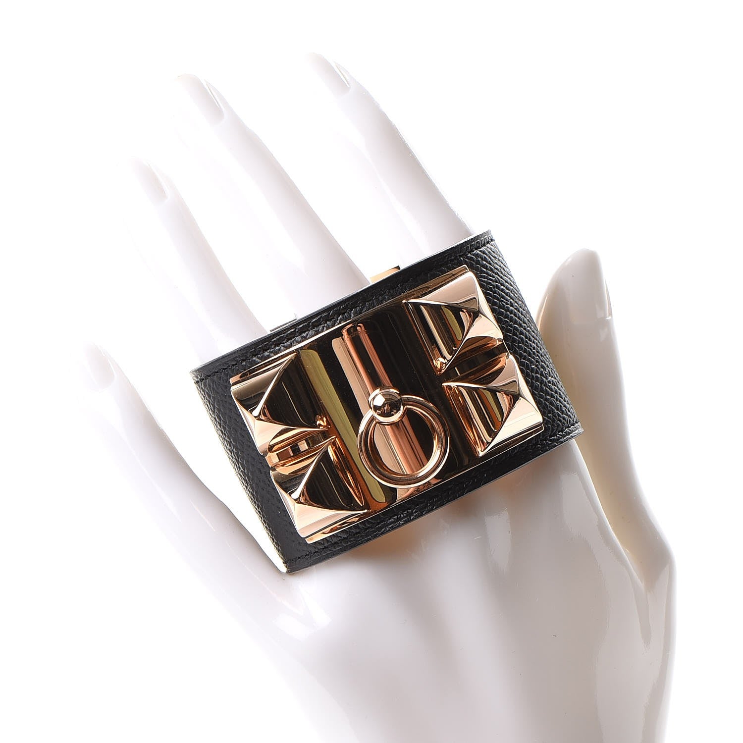 Hermes Epsom Collier de Chien CDC Bracelet S Black 2 of 9