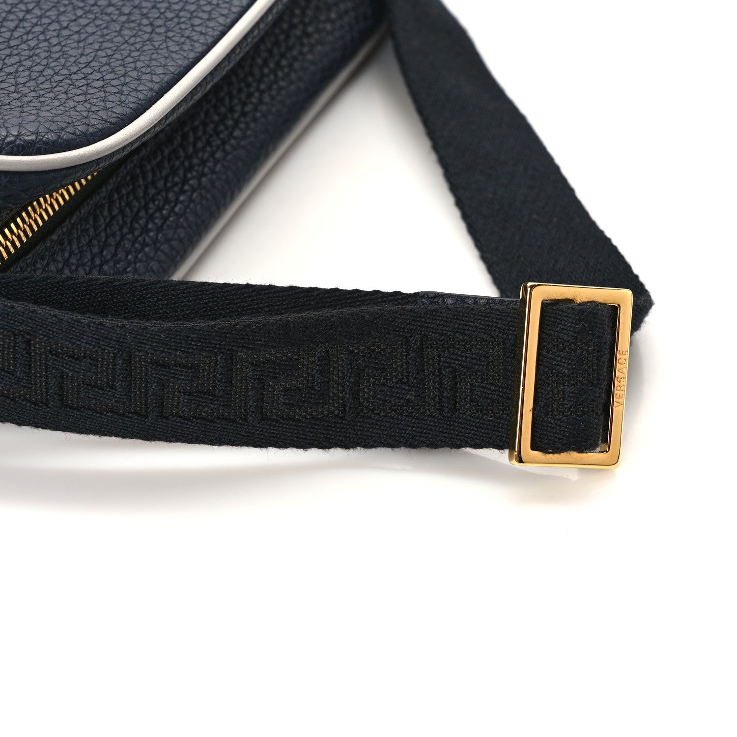 Versace Grained Calfskin Pop Medusa Messenger Bag Blue Nights Cloud 11 of 11