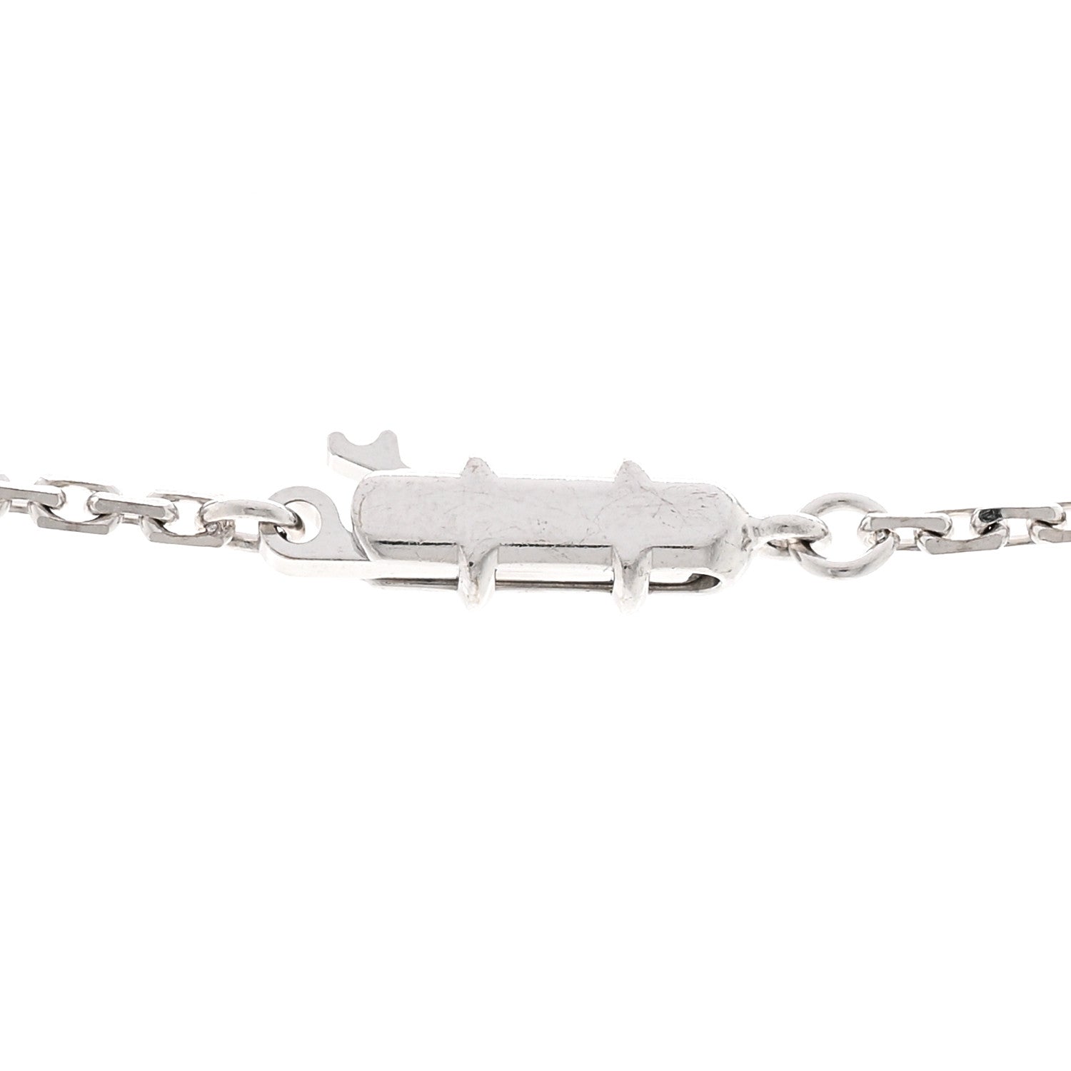 Cartier 18K White Gold Diamond LOVE Paved Necklace 4 of 6