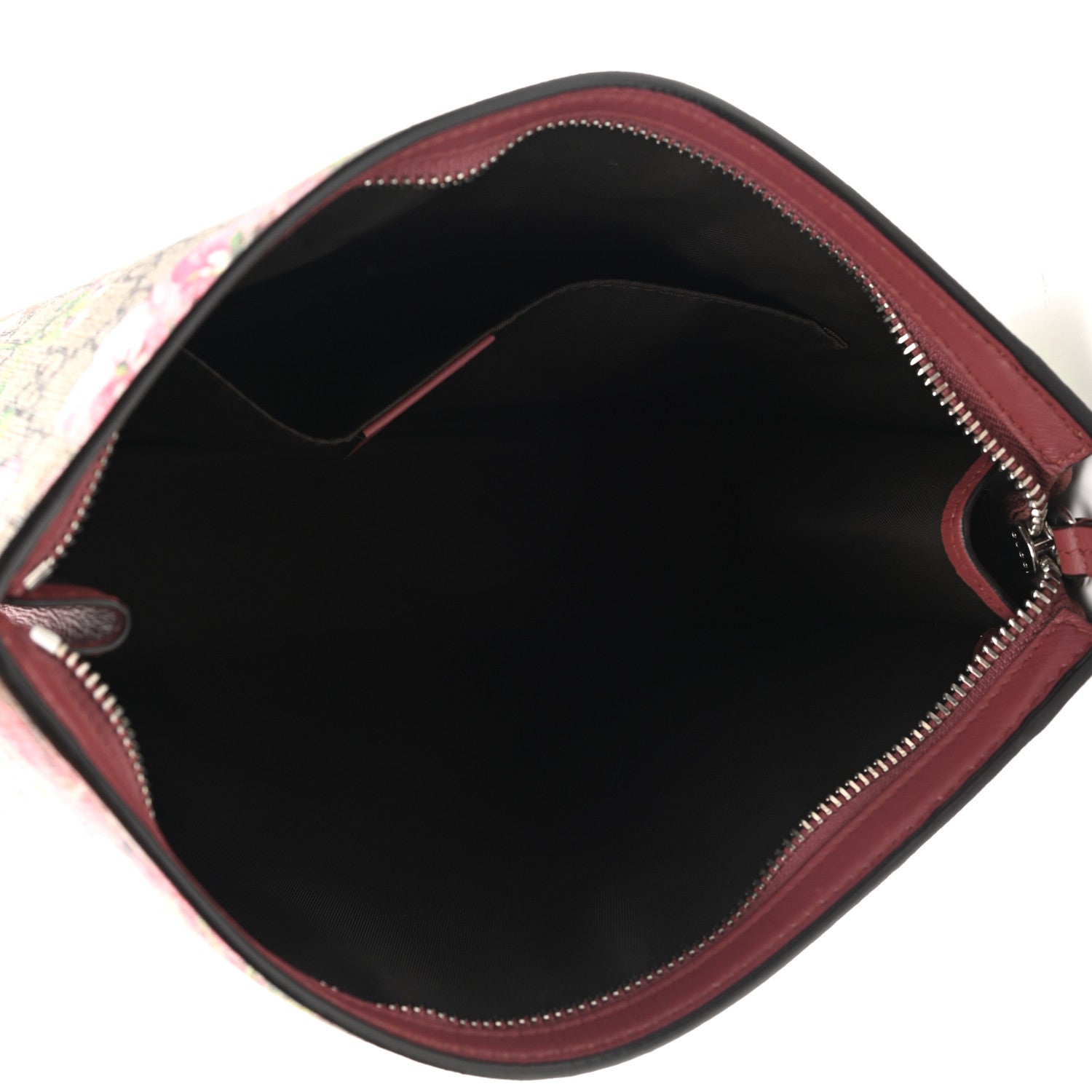 Gucci GG Supreme Monogram Blooms Large Cosmetic Case Beige Multicolor Dry Rose 5 of 7