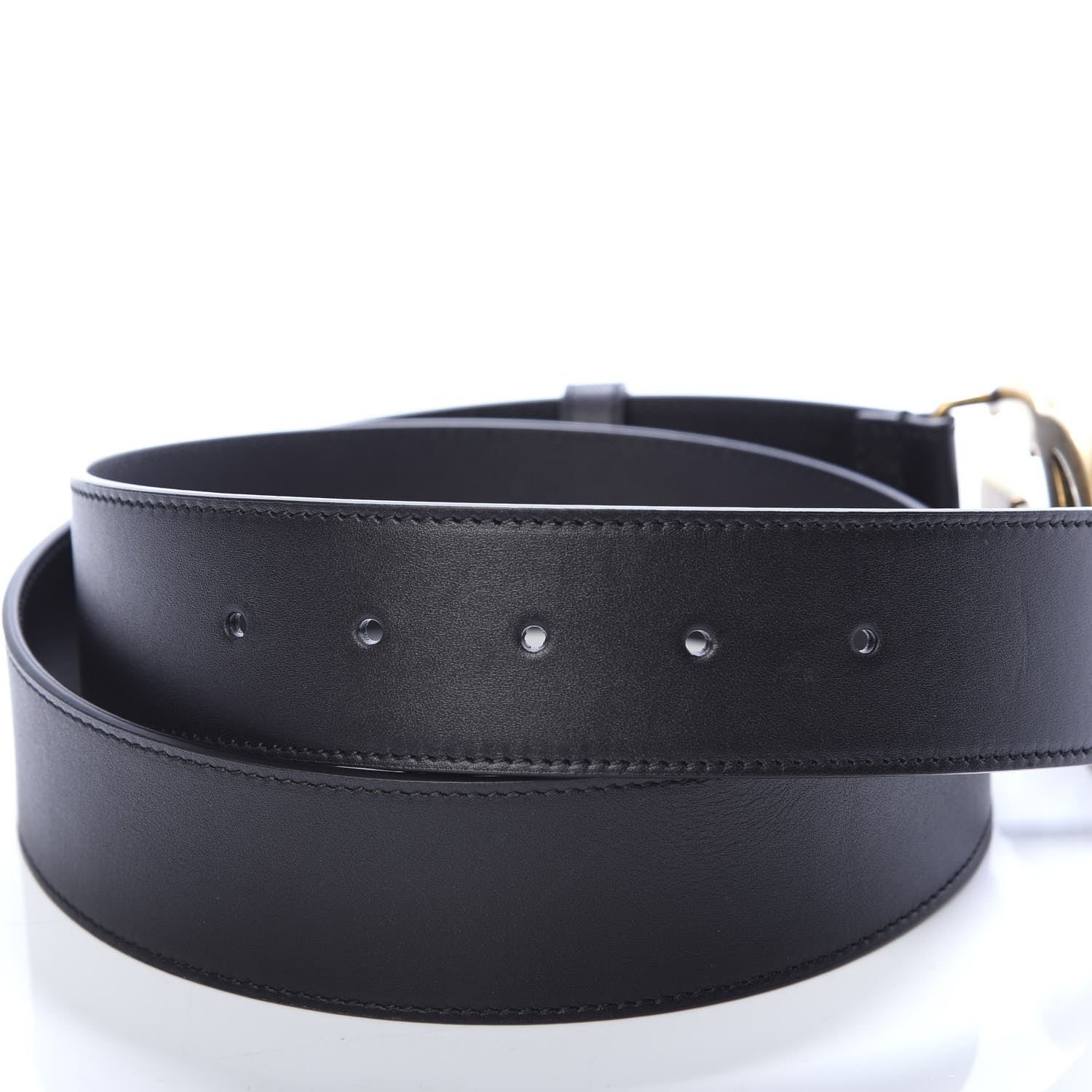 Gucci Calfskin Double G 40mm Belt 90 36 Black 4 of 6