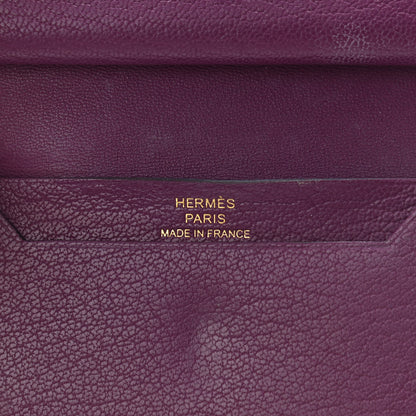 Hermes Chevre Mysore Mini Bearn Wallet Anemone 6 of 8