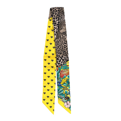 Hermes Silk Jungle Love Love Twilly Jaune Vif Canard 2 of 4