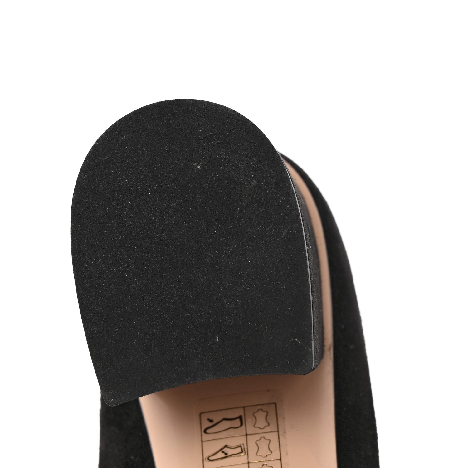 Gucci Kid Scamosciato GG Marmont Fringe 50mm Loafer Pumps 36 Black 12 of 12
