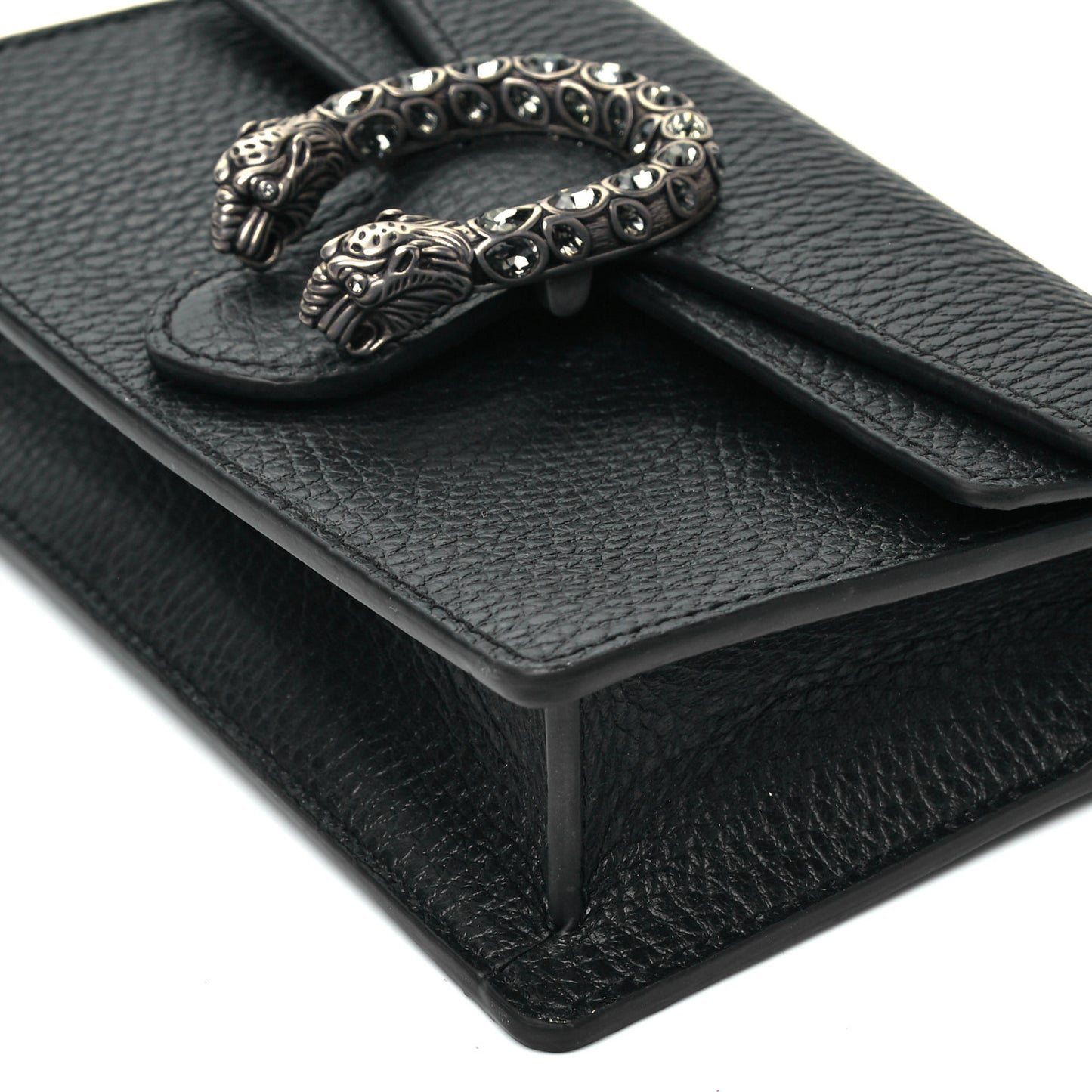 Calfskin Super Mini Dionysus Shoulder Bag Black