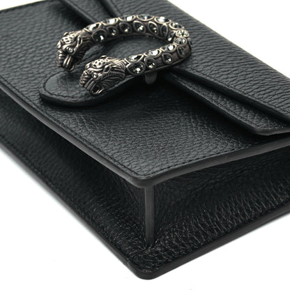 Gucci Calfskin Super Mini Dionysus Shoulder Bag Black 8 of 9