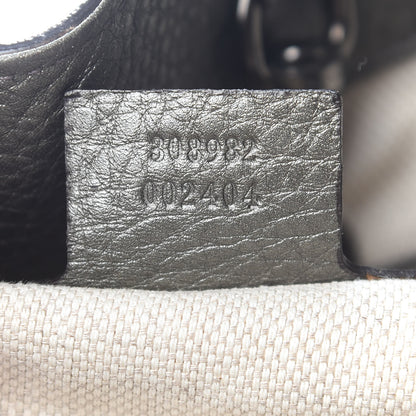 Gucci Metallic Pebbled Calfskin Medium Soho Chain Shoulder Bag Sasso 6 of 9