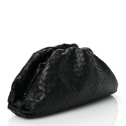 Bottega Veneta Nappa Maxi Intreccio The Pouch Oversized Clutch Black 3 of 11
