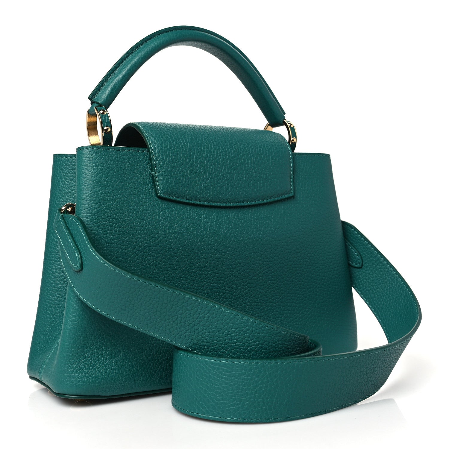 Louis Vuitton Taurillon Capucines BB Emerald 3 of 9