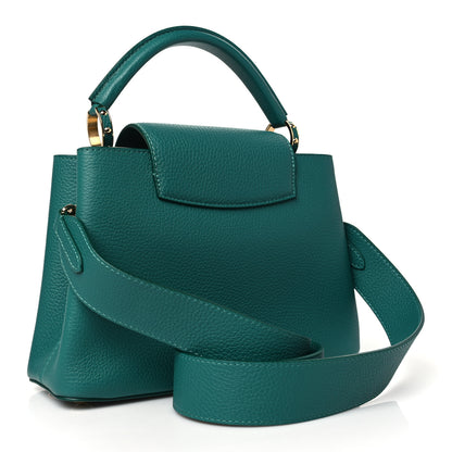 Louis Vuitton Taurillon Capucines BB Emerald 3 of 9