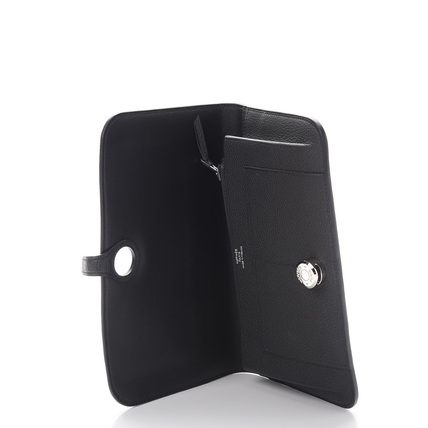 Hermes Togo Dogon Duo Wallet Black 7 of 12