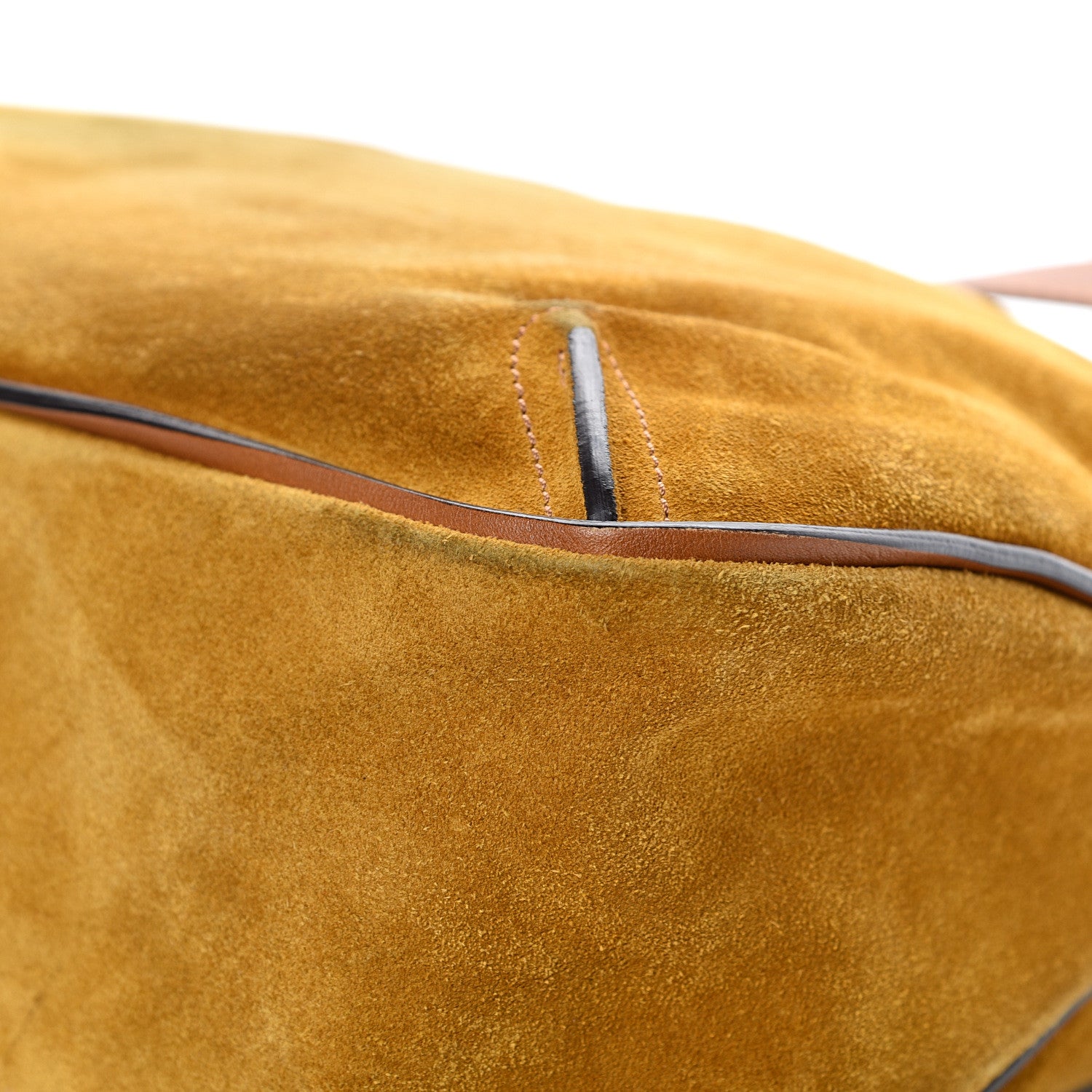 Chloe Suede Medium Lexa Shoulder Bag Mustard Brown 13 of 17