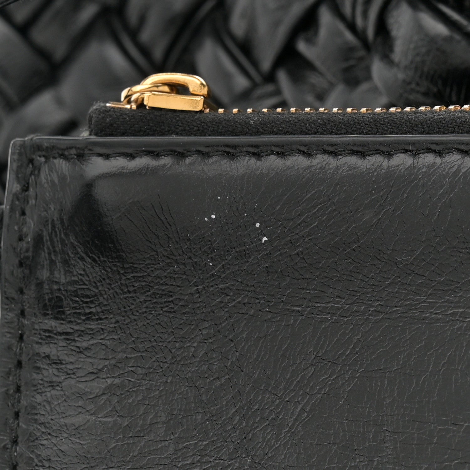 Bottega Veneta Calfskin Foulard Intreccio Discovery Athene Black 12 of 12