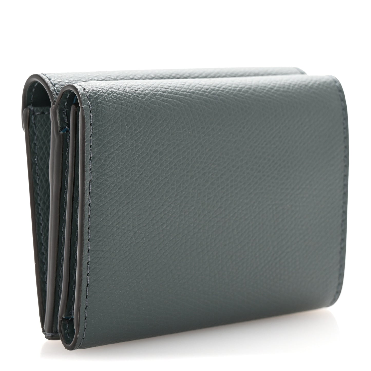 Vitello King Cruise FF Diamonds Mini Tri-Fold Envelope Wallet Pink Vert Inglese Malachite