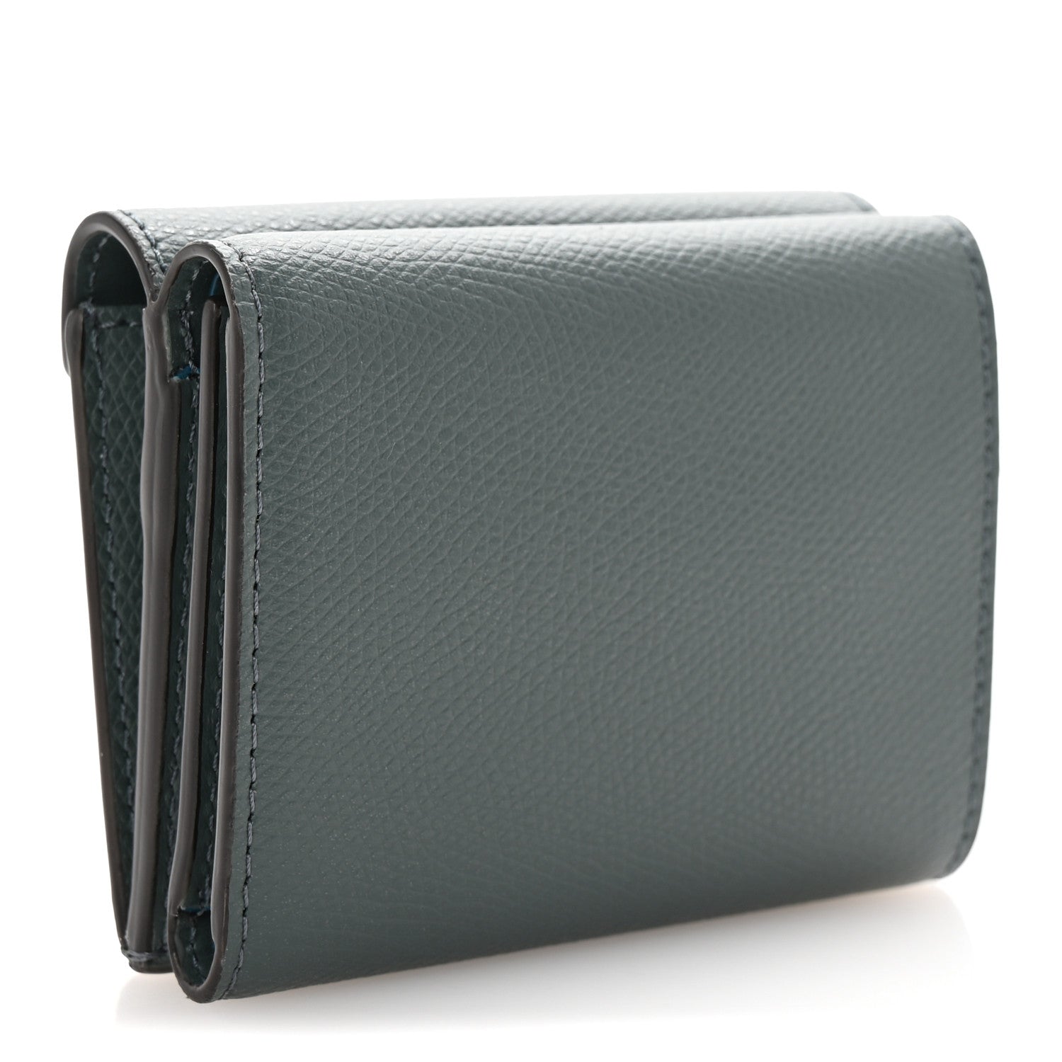 Fendi Vitello King Cruise FF Diamonds Mini Tri-Fold Envelope Wallet Pink Vert Inglese Malachite 3 of 7