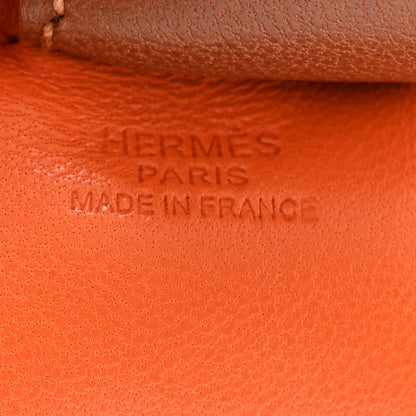 Hermes Milo Lambskin Grigri Rodeo Horse Bag Charm PM Feu Orange Fauve 4 of 5