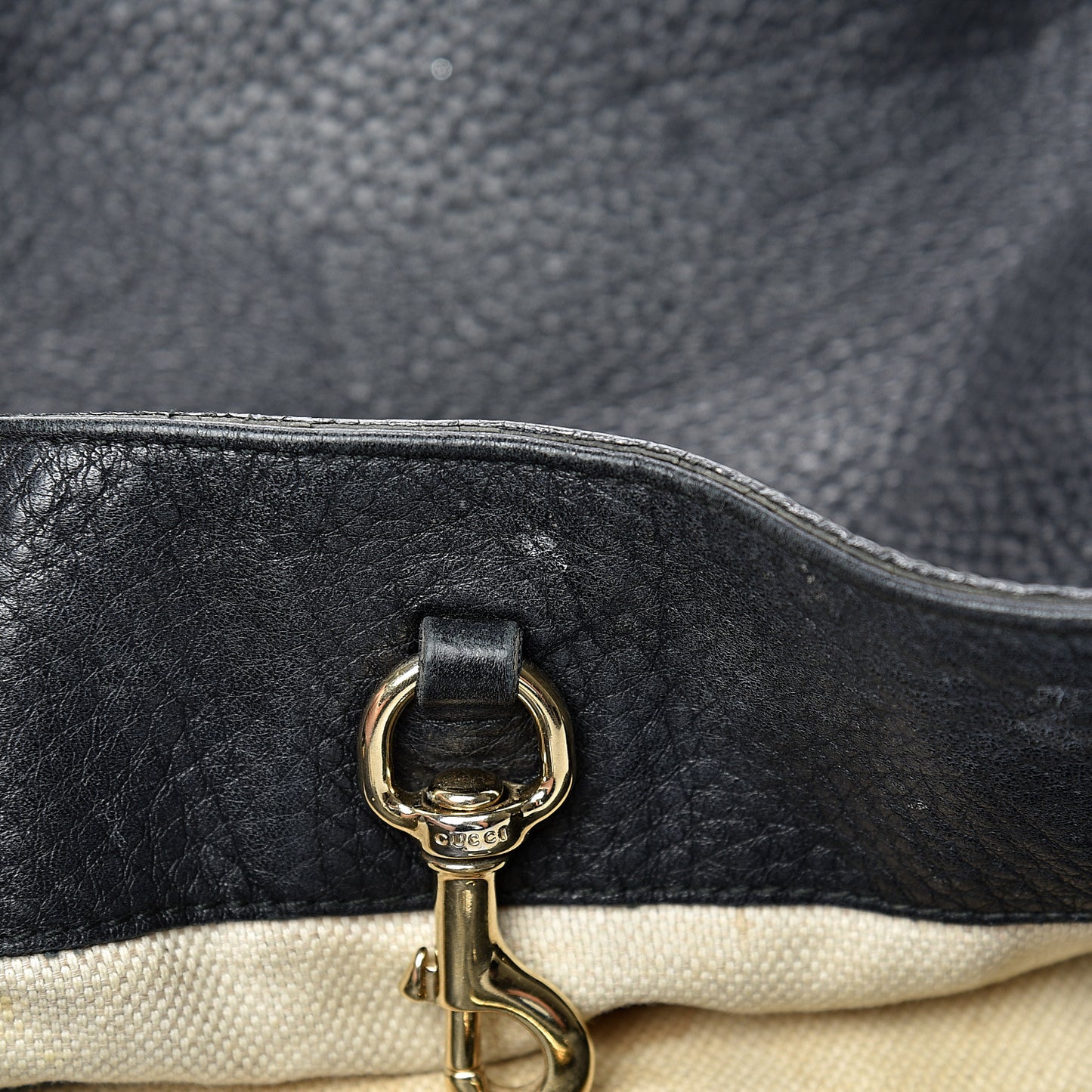 Pebbled Calfskin Medium Soho Chain Shoulder Bag Black