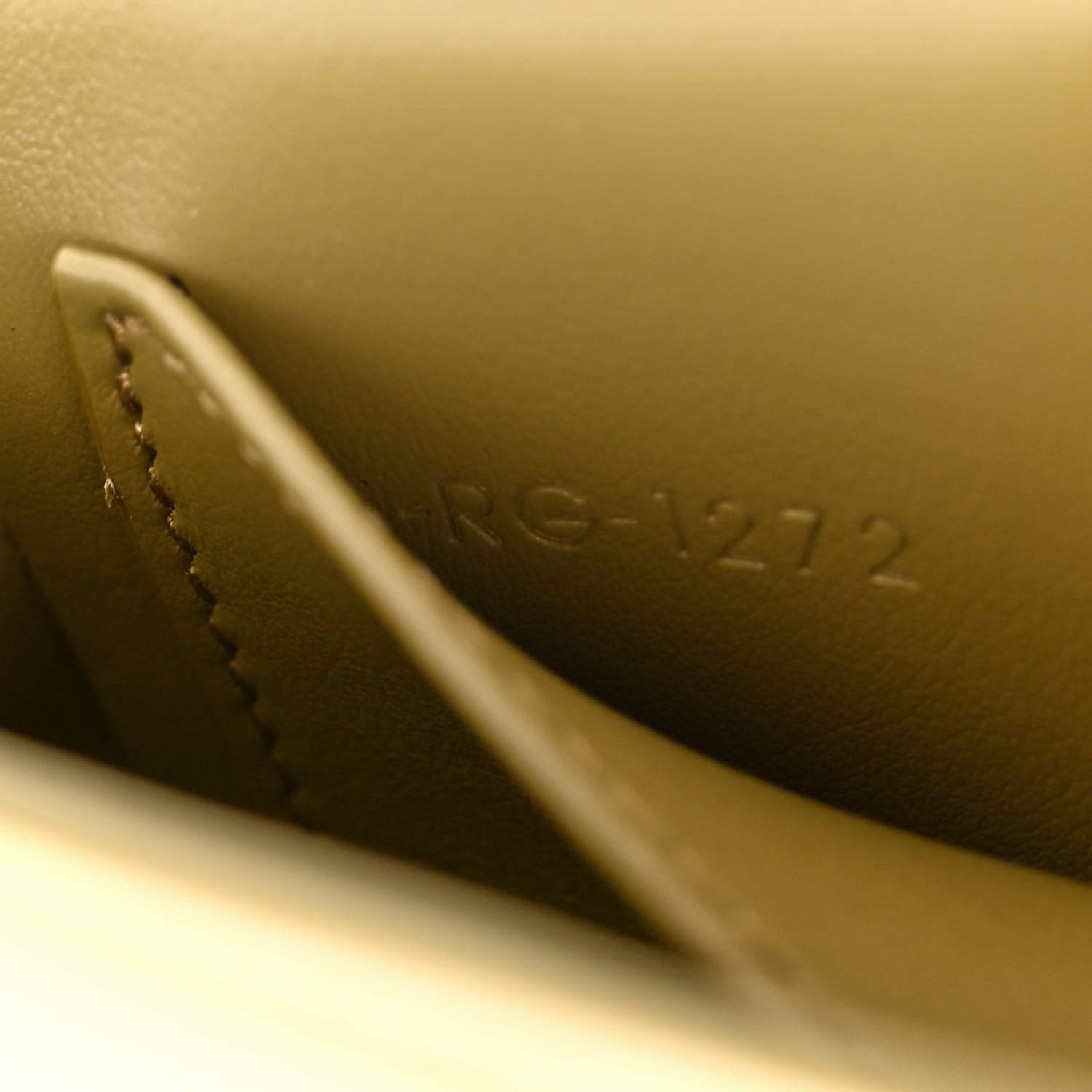 Celine Shiny Calfskin Mini Triomphe Olive 7 of 10