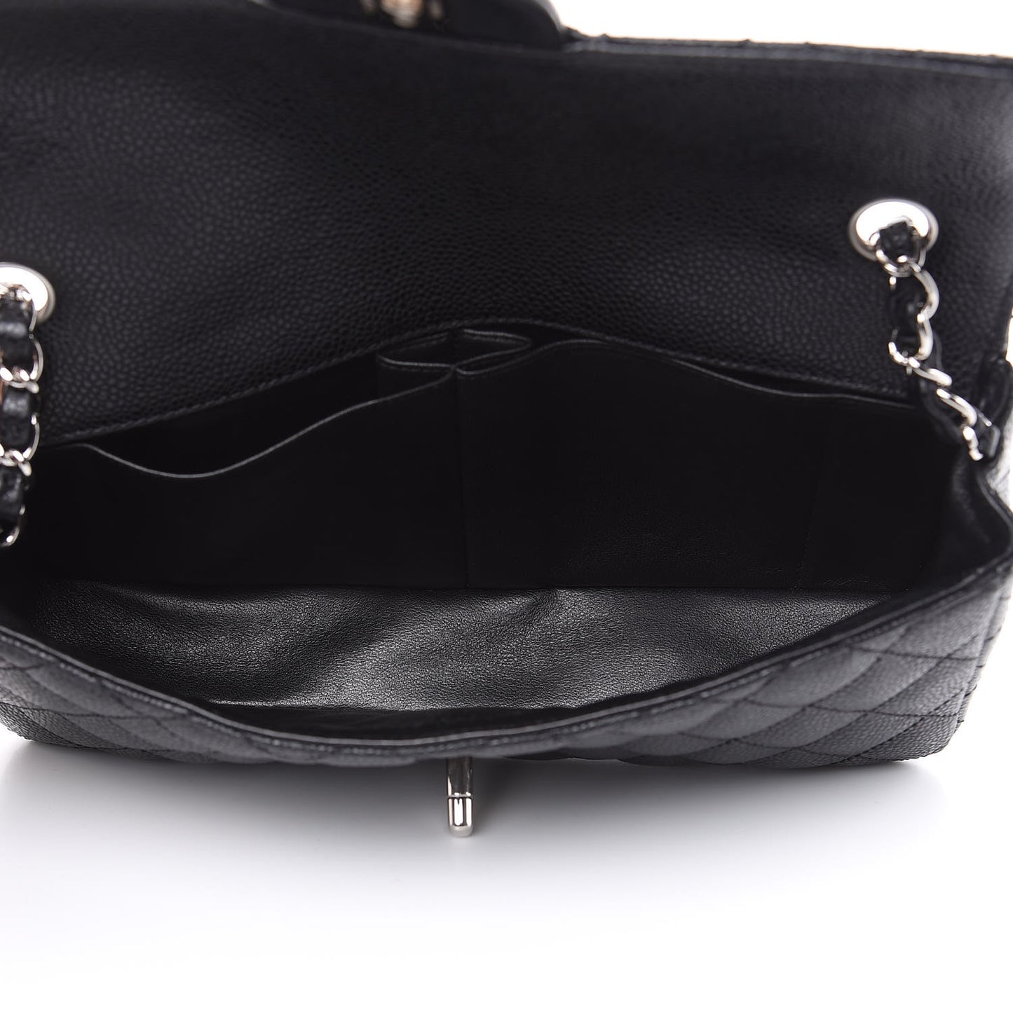 Caviar Quilted East West Flap Black