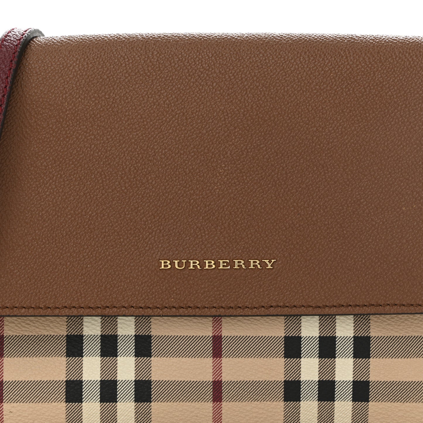 Haymarket Check Small Loxley Crossbody Bright Toffee