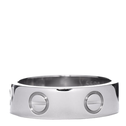 Cartier 18K White Gold 5.5mm LOVE Ring 52 6 3 of 5