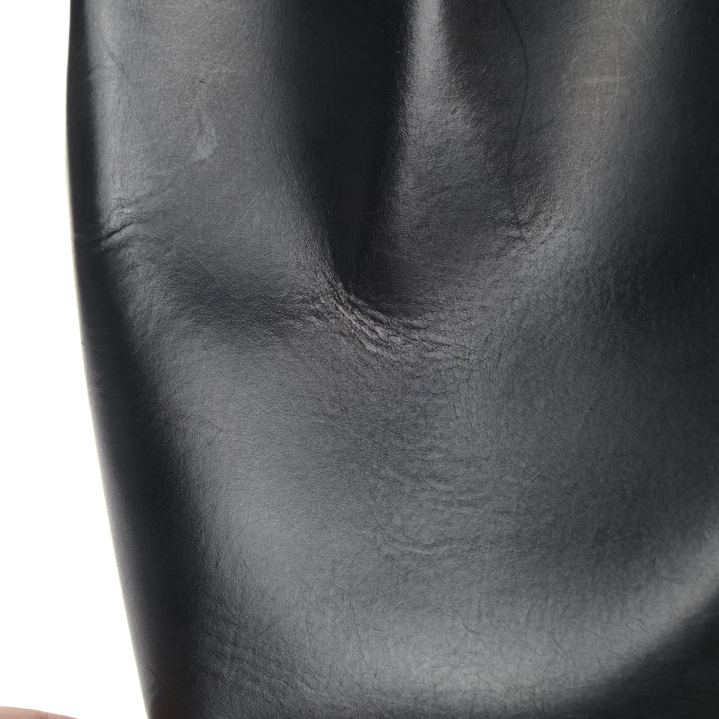 Calfskin Mini Bucket Bag Black Flamma
