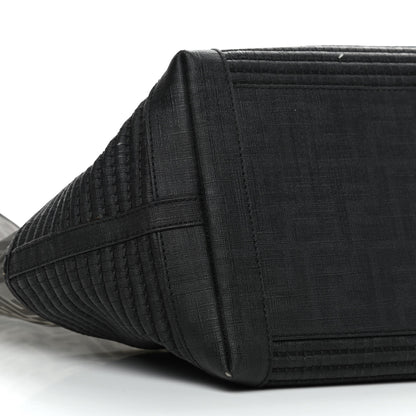 Fendi Mesh Glazed Fabric FF Shopping Tote Black 13 of 14