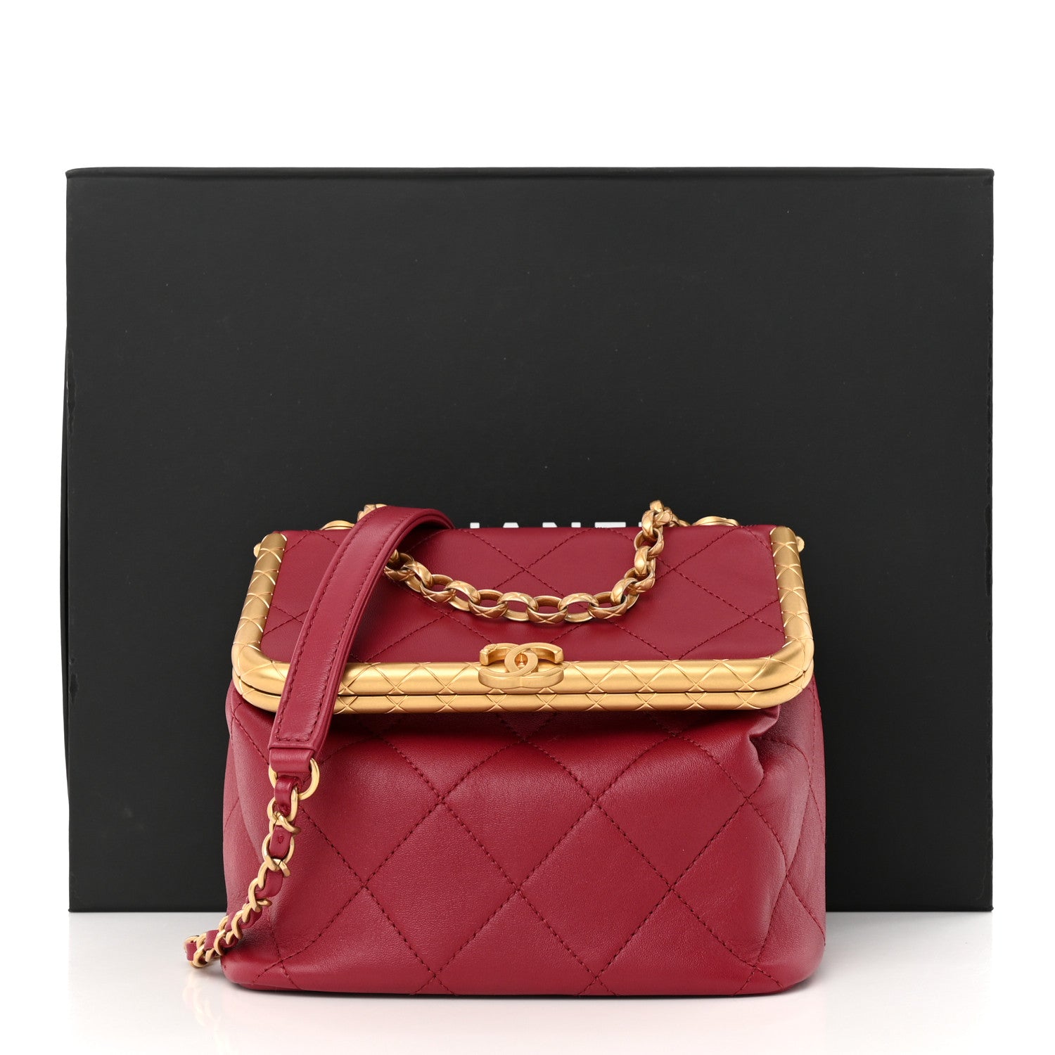 Chanel Lambskin Quilted My Crush Bag Red 11 of 11