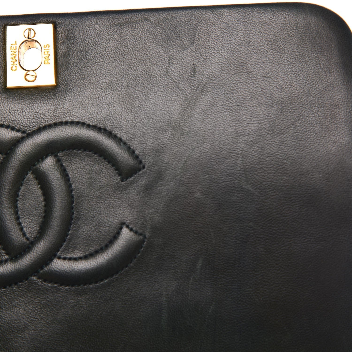 Chanel Lambskin Quilted Small Single Flap Dark Green 8 of 14