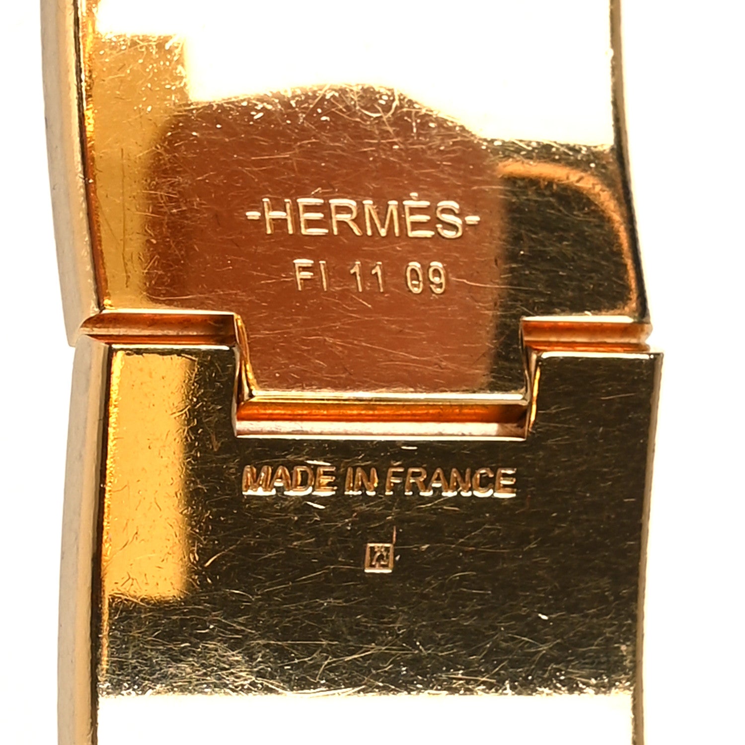 Hermes Enamel Printed Wide Panoplie Equestre Clic H Bracelet PM Positif Negatif 4 of 7