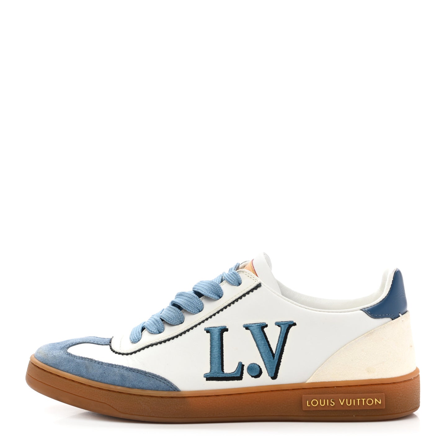 Calfskin Frontrow Sneakers 37.5 Blue