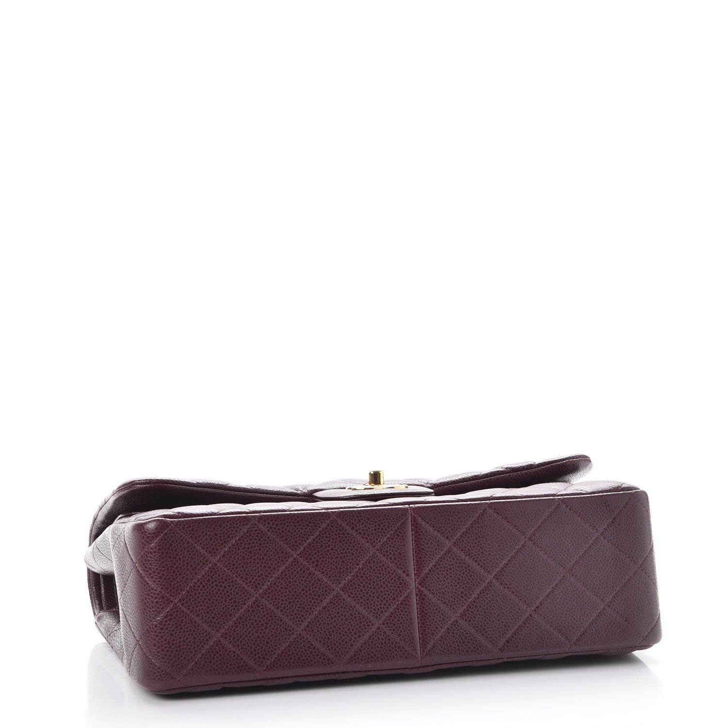 Chanel Caviar Quilted Jumbo Double Flap Burgundy 4 of 8